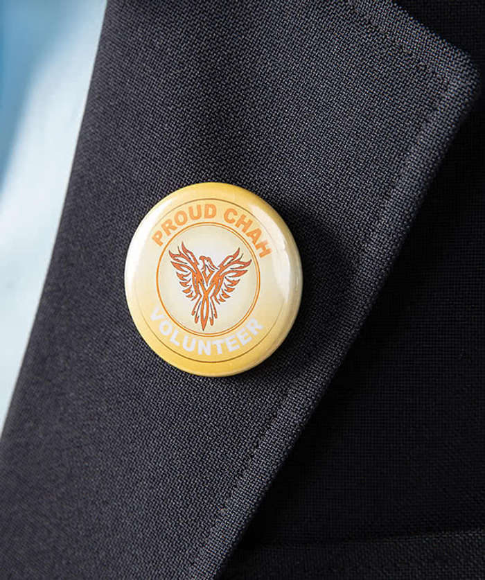 Pin Round Button
