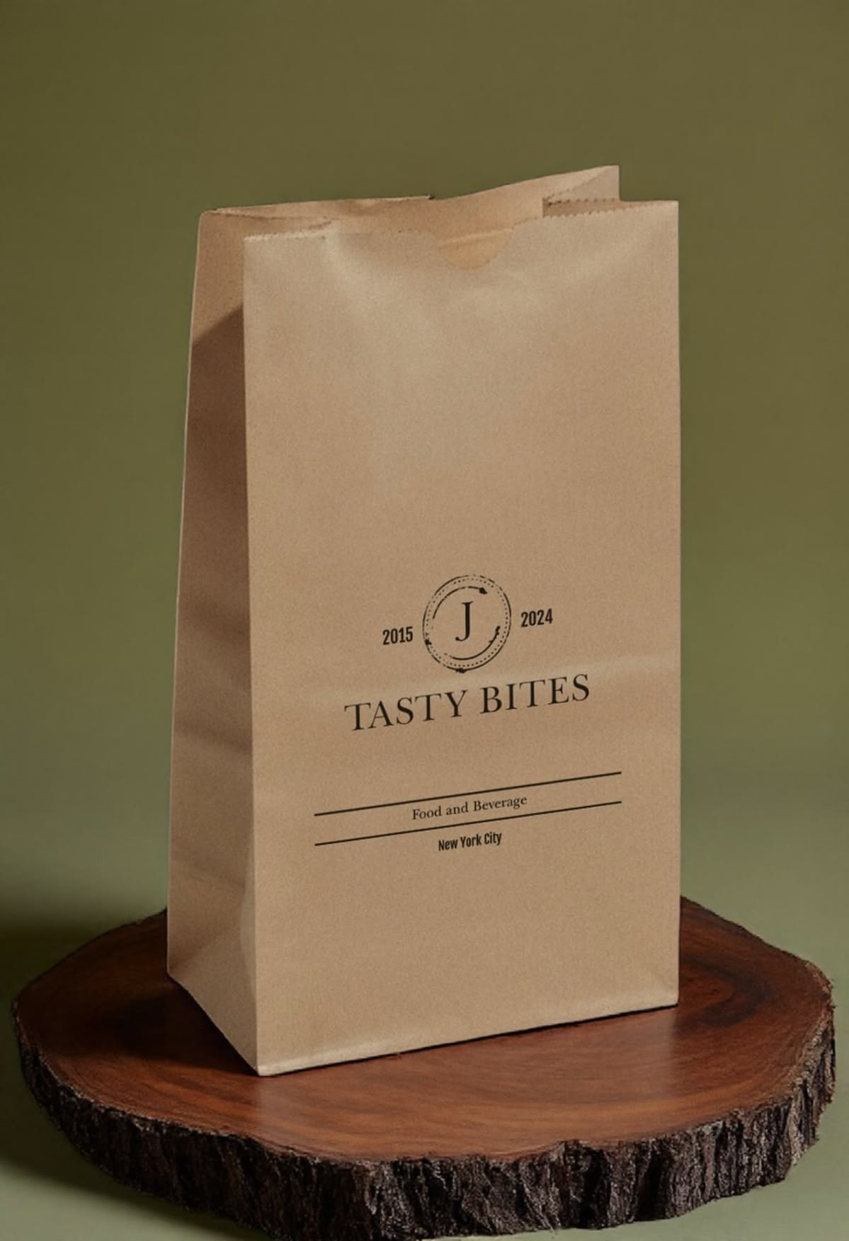 JAT Choice -  Natural Kraft Paper Customizable SOS Bags with Handles