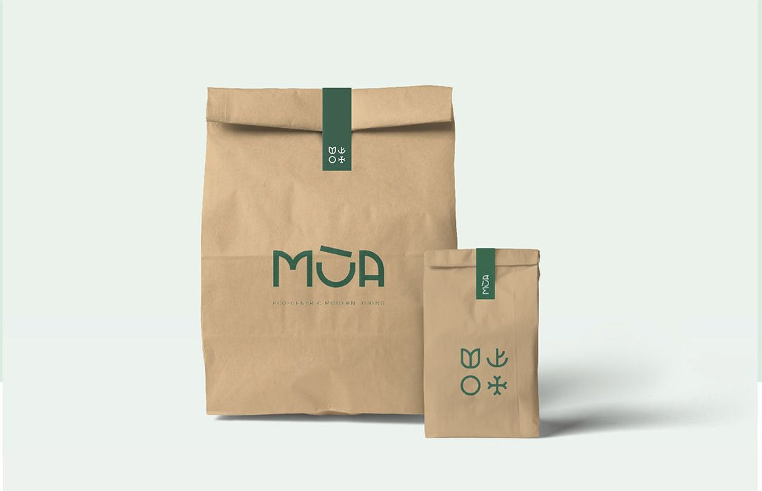 JAT Choice -  Natural Kraft Paper Customizable SOS Bags with Handles
