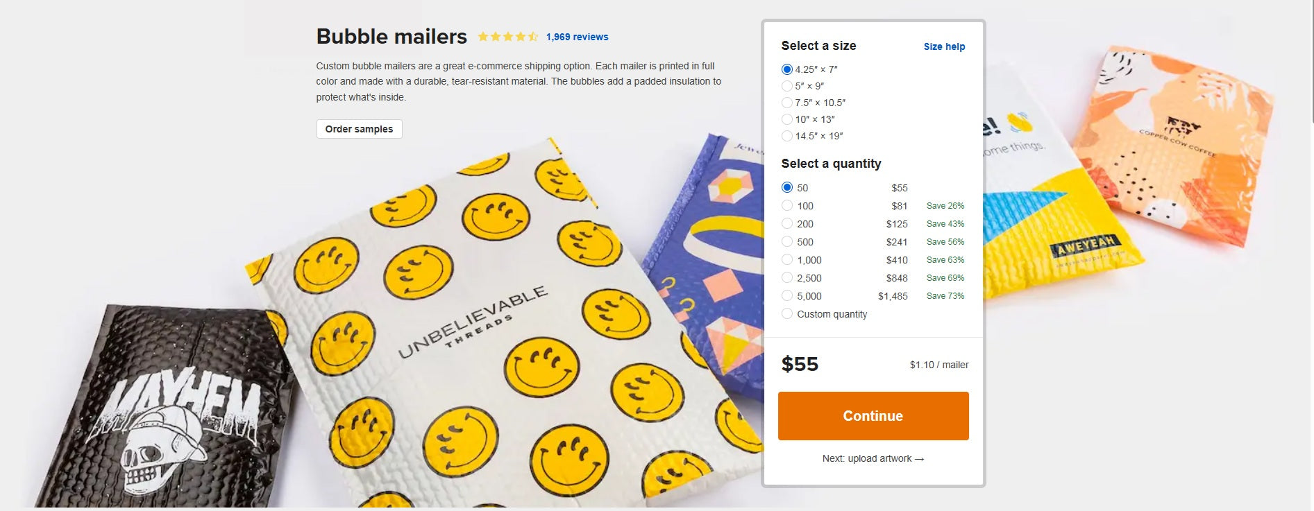 Bubble Padded Mailer (White - Kraft)