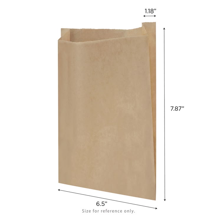 Ecocraft Kraft Grease Resistant Single Serve Window Bagel Sandwich Bakery Bag