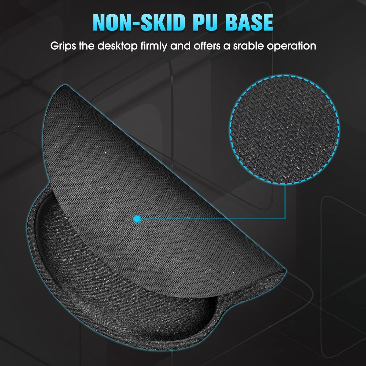 Mouse Pads with Non Slip Rubber Base