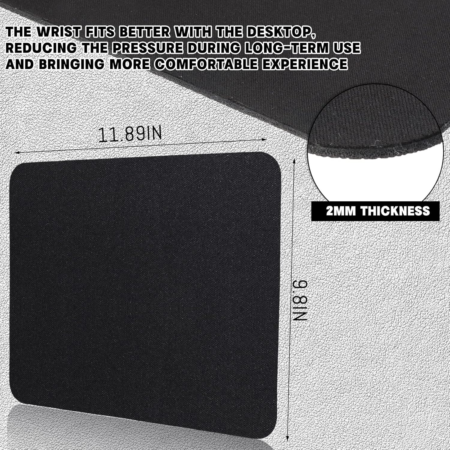 Mouse Pads with Non Slip Rubber Base
