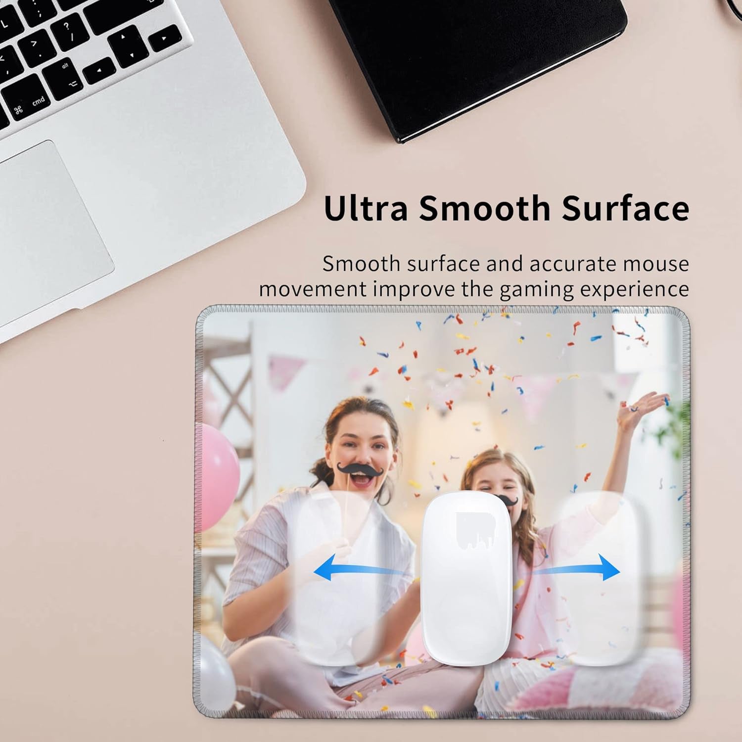 Mouse Pads with Non Slip Rubber Base