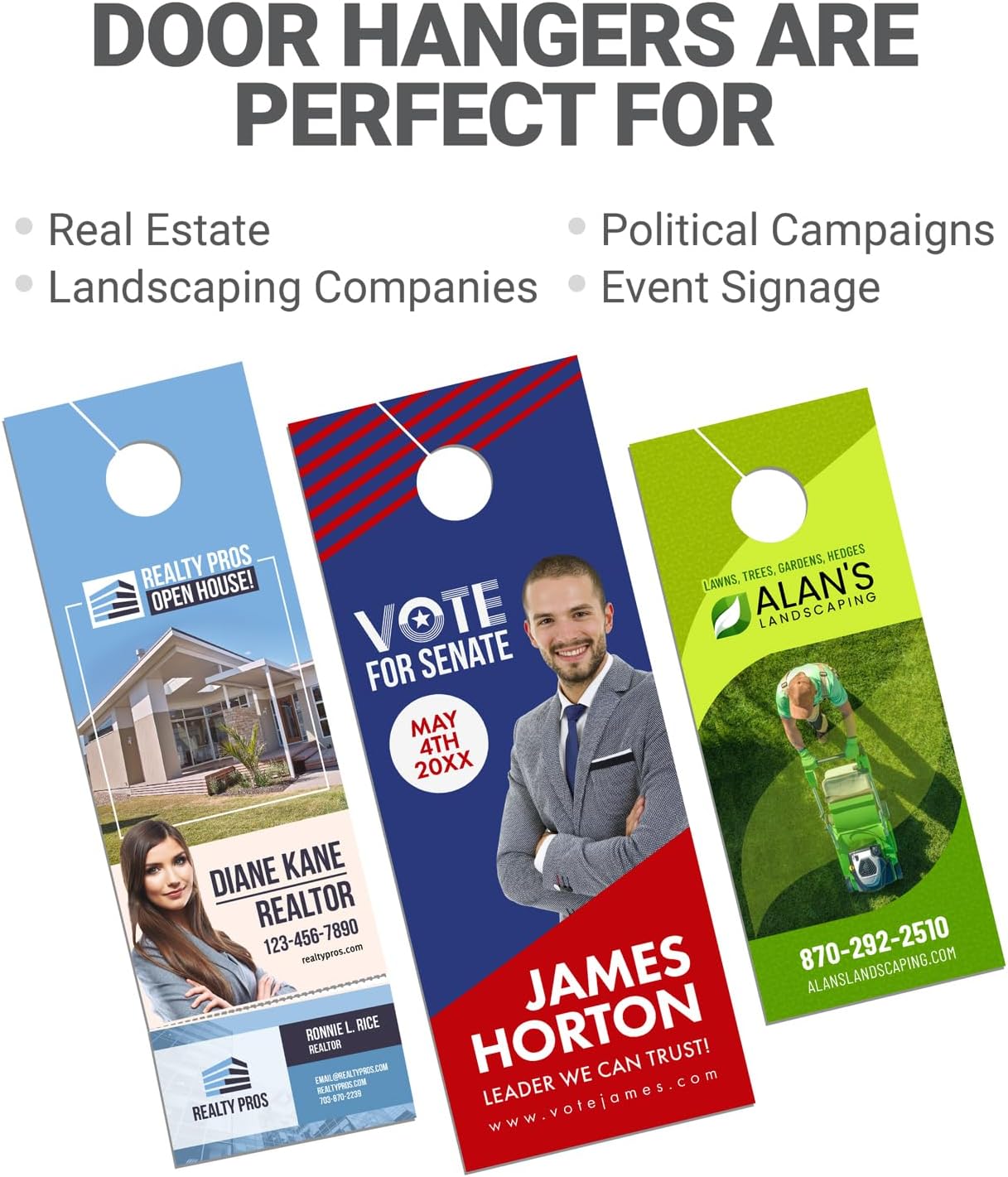 Custom Door Hangers by JAT printing