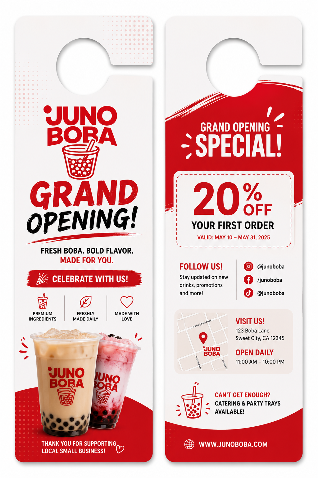 Custom Door Hangers by JAT printing