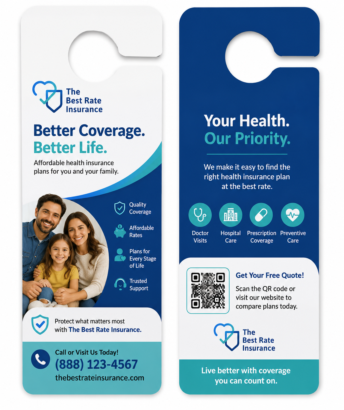 Custom Door Hangers by JAT printing