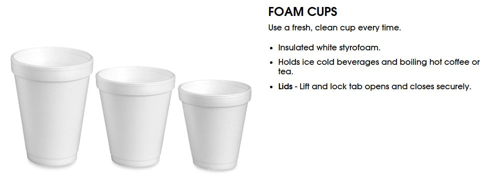Custom Styrofoam Cups