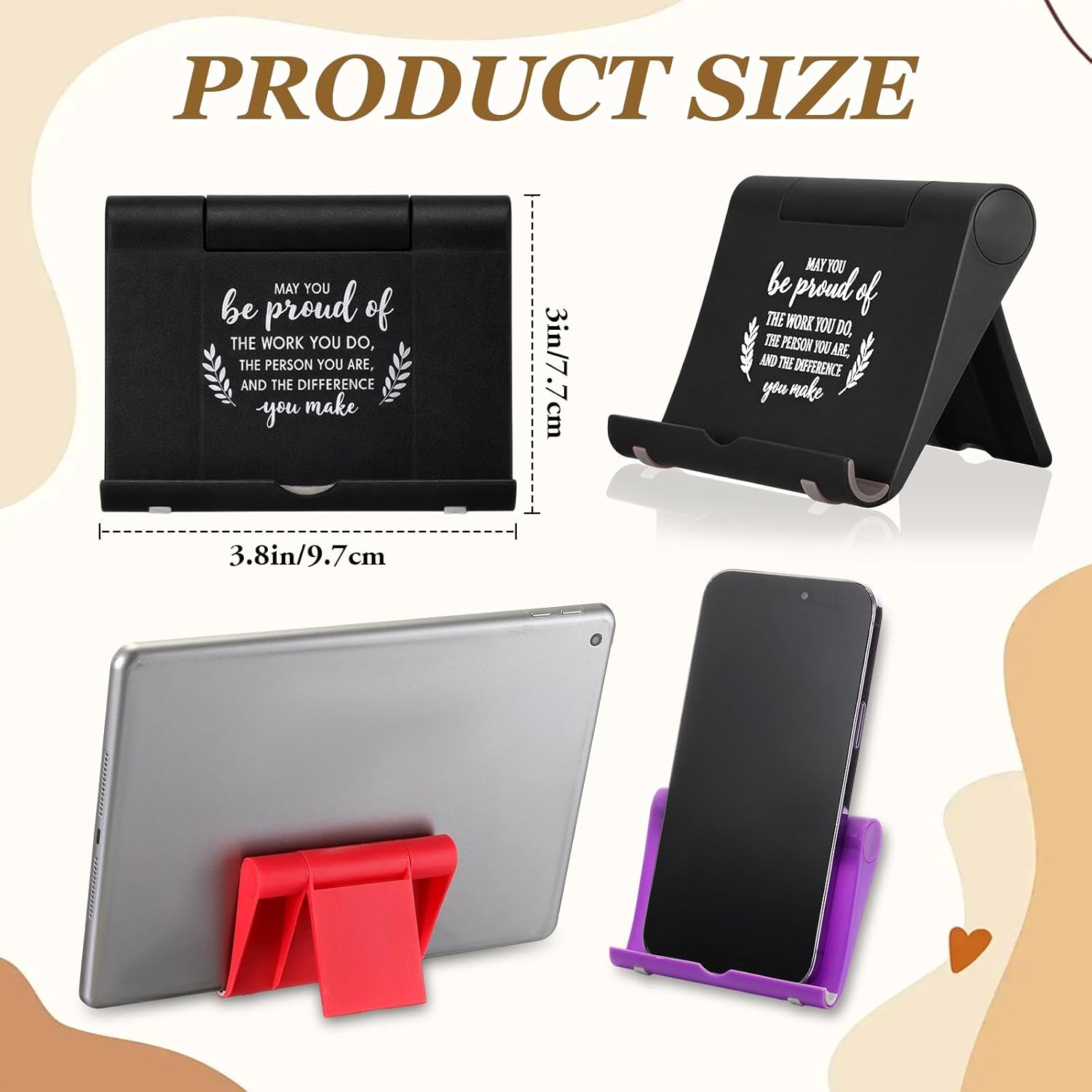 Foldable Cell Phone Stand Desk